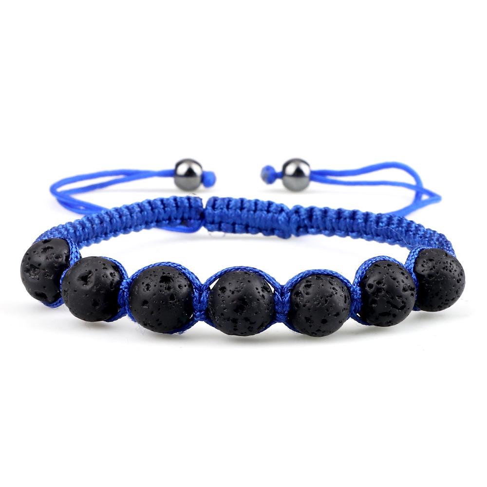 Unisex Chalcedony Beaded Nylon Rope Adjustable Bracelet – Versatile Style