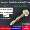 Hex Head Self-Tapping Wood Screw with Flange Face M5/M6