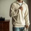 Men's 2025 Autumn/Winter Half-Zip Stand Collar Knit Sweater