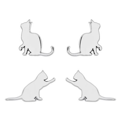 Catland Car Emblem Cat Sticker Emblem Charm Cat Cute Stylish Plate Sticker Car Sticker