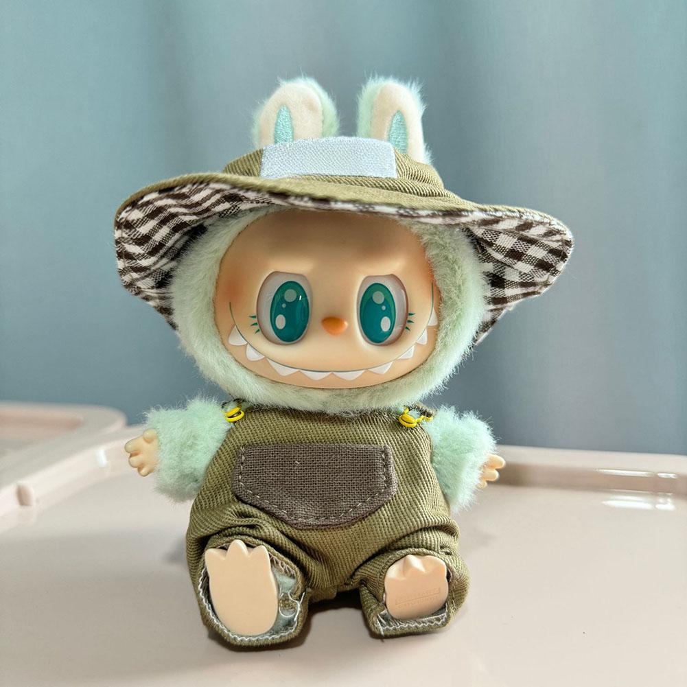 For 17cm Labubu Doll Clothes Fashion Clothes Hoodies Doll Clothes Hoodies Dolls Accessories Cute Decoration Little Cloths
