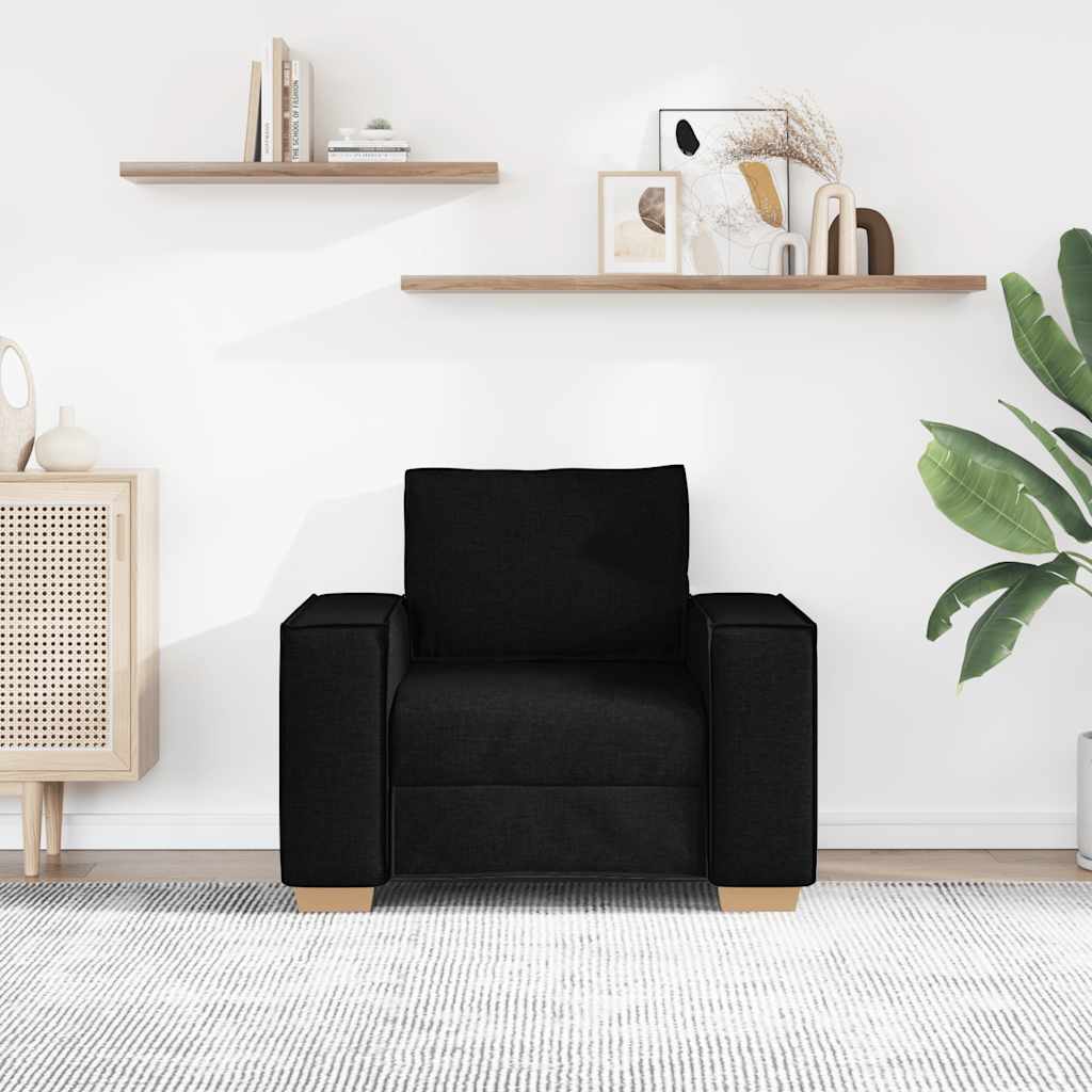 Sofa Chair Black 60 cm Fabric