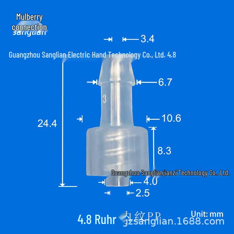 Translucent Pure PP Luer Swivel Connector for Equipment Use