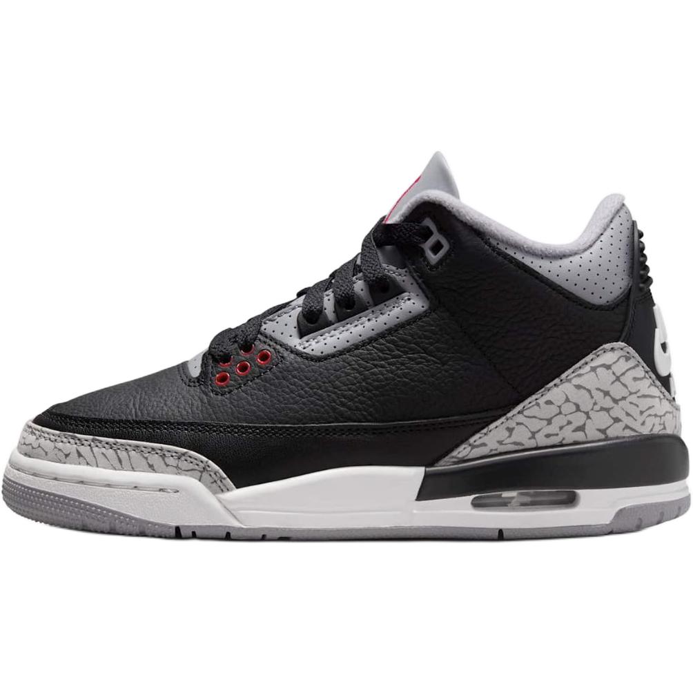 

Jordan Air Jordan 3 Амортизация Anti Kick Полувысокие Детские Баскетбольные Кроссовки Черные Подростковые 37.5