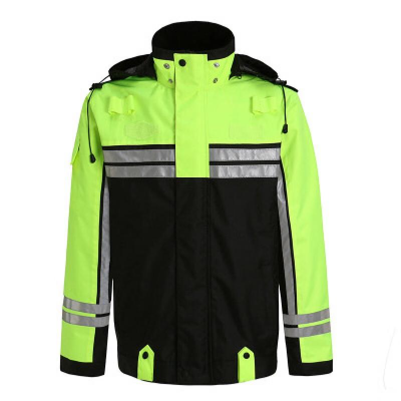 Milin Reflective Hooded Motorcycle Raincoat