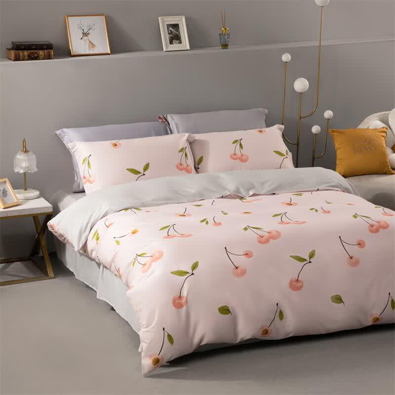 

Water Mercury Home Textiles Gentle Sweetheart Antibacterial Cotton 4-Piece Bedding Set