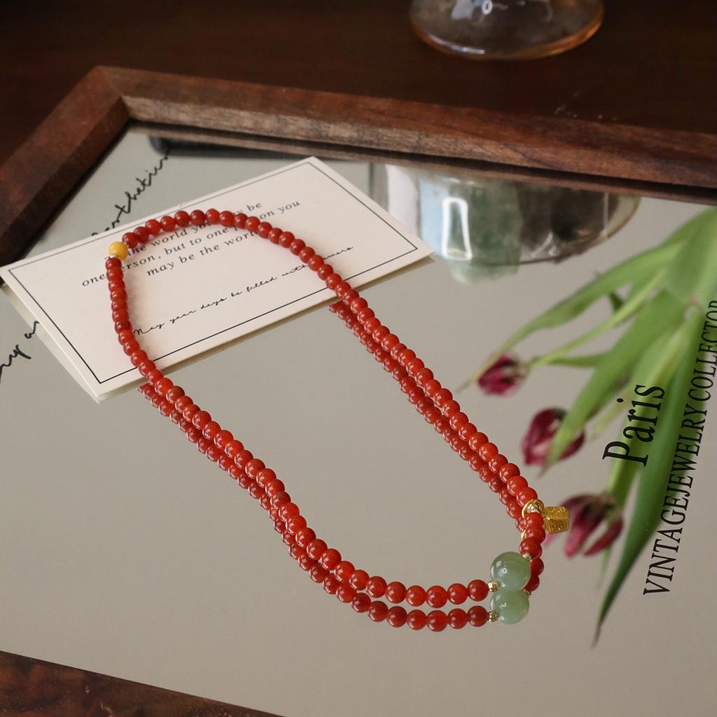 Natural Nanhong Agate Bracelet. Fashion Women Daily Jewelry Lucky Gift