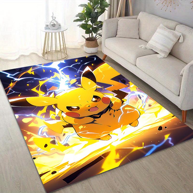 

1PC Japan Pokémon Pikachu Printing Carpet for Living Room Bedroom Kid s Room Home Decor Sofa Play Mat Area Rug Non-slip Mat 40cm x 60cm
