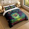 3Pcs Bedding Set Custom Name Text, 1 Sheet 2 Pillowcases Home Bed DecorIT Pennywise