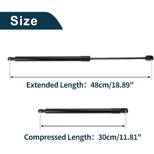 Lift Supports Struts Gas Spring No.25865060 for Chevrolet Malibu 2008-2012 Sedan Black 1PCS Front Hood
