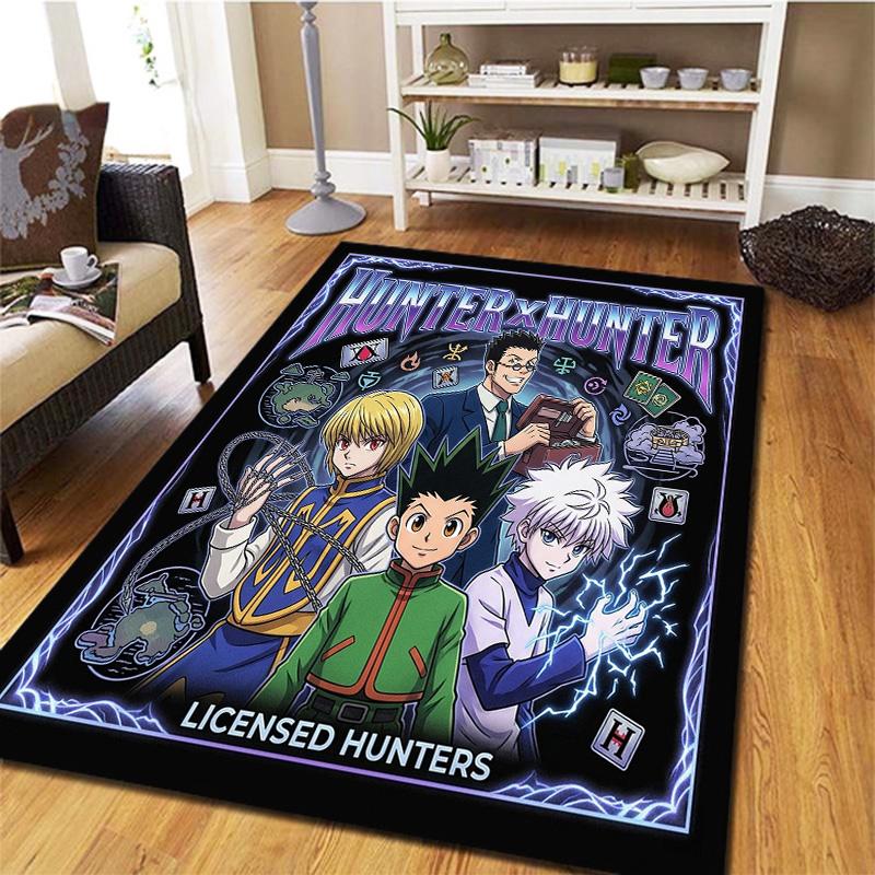 Hunter X Hunter Teppich Teppich für Wohnzimmer Schlafzimmer Zuhause Sofa Dekoration Kinder Spielen Rutschfeste Bodenmatte