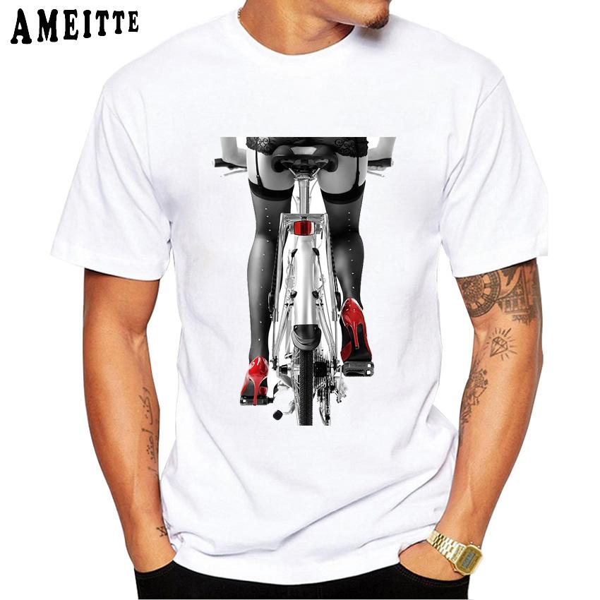 A Collection Of Cycling Jerseys Print T Shirt Fashion Men Short Sleeve Old Bike Bicycles Sport