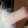 Advanced Zirconia Stone Diamond Pulling Bracelet for Women with Simple Elegant Style Niche Fashion Design Handmade Decoration