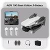 Drone Quadricóptero RC Portátil Aeri100 com Controle Remoto VR, Motor Brushless, WIFI 5G, Evitação de Obstáculos, Câmera Dupla 8K HD, FPV, Mini Drone Dobrável, Brinquedos