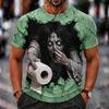Men's Funny Halloween Printed T-Shirt for Costume Party