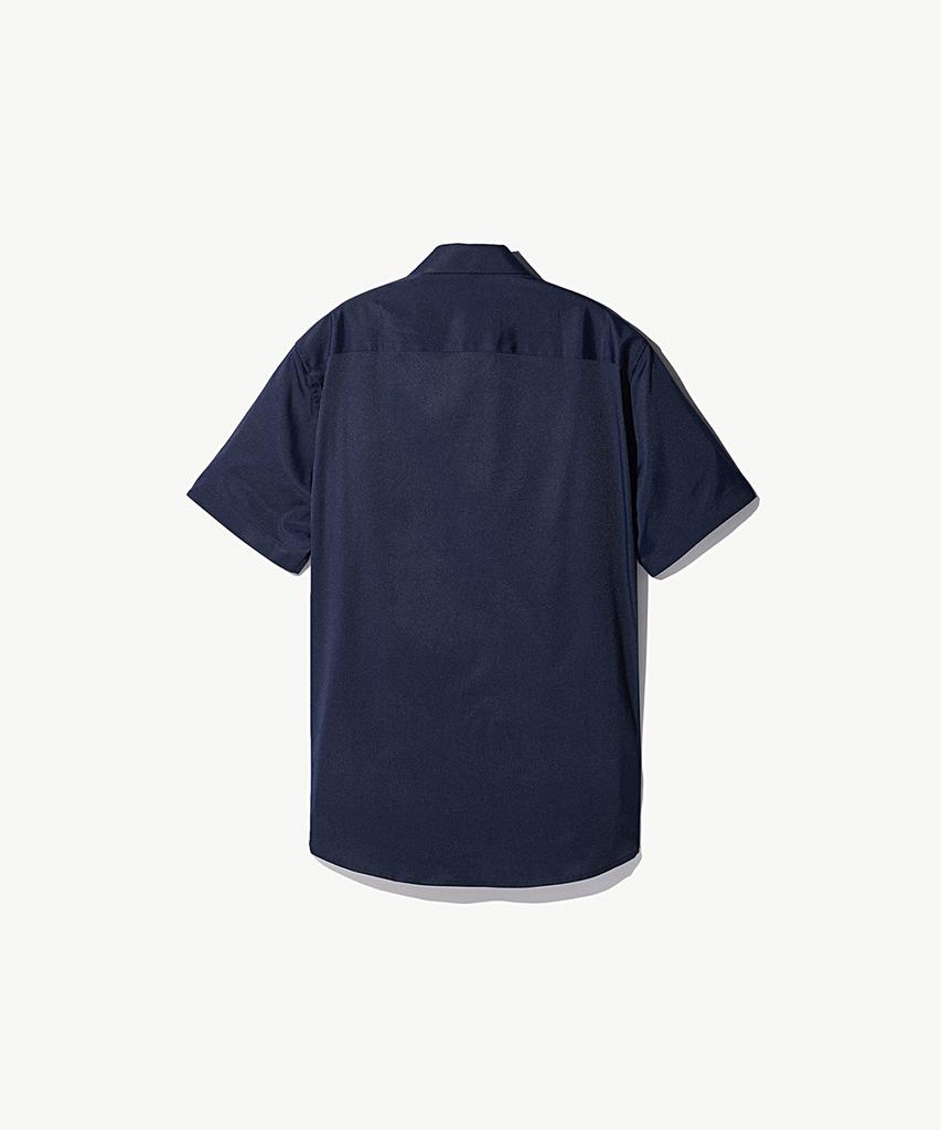 STCO Codigallery Cotton Blend Essential Short Sleeve Shirt_Navy (Slim Fit)_Cdsvc06Bs7