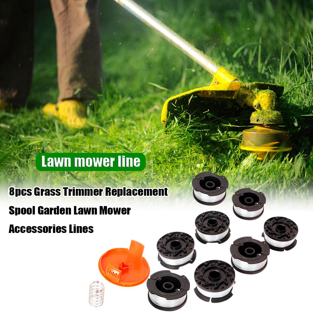 6/8pcs Replacement Spool Scap Cover 9.14m Length Grass String Trimmer Spools AF-100-3ZP for Black/Decker Grass Trimmer Accessory