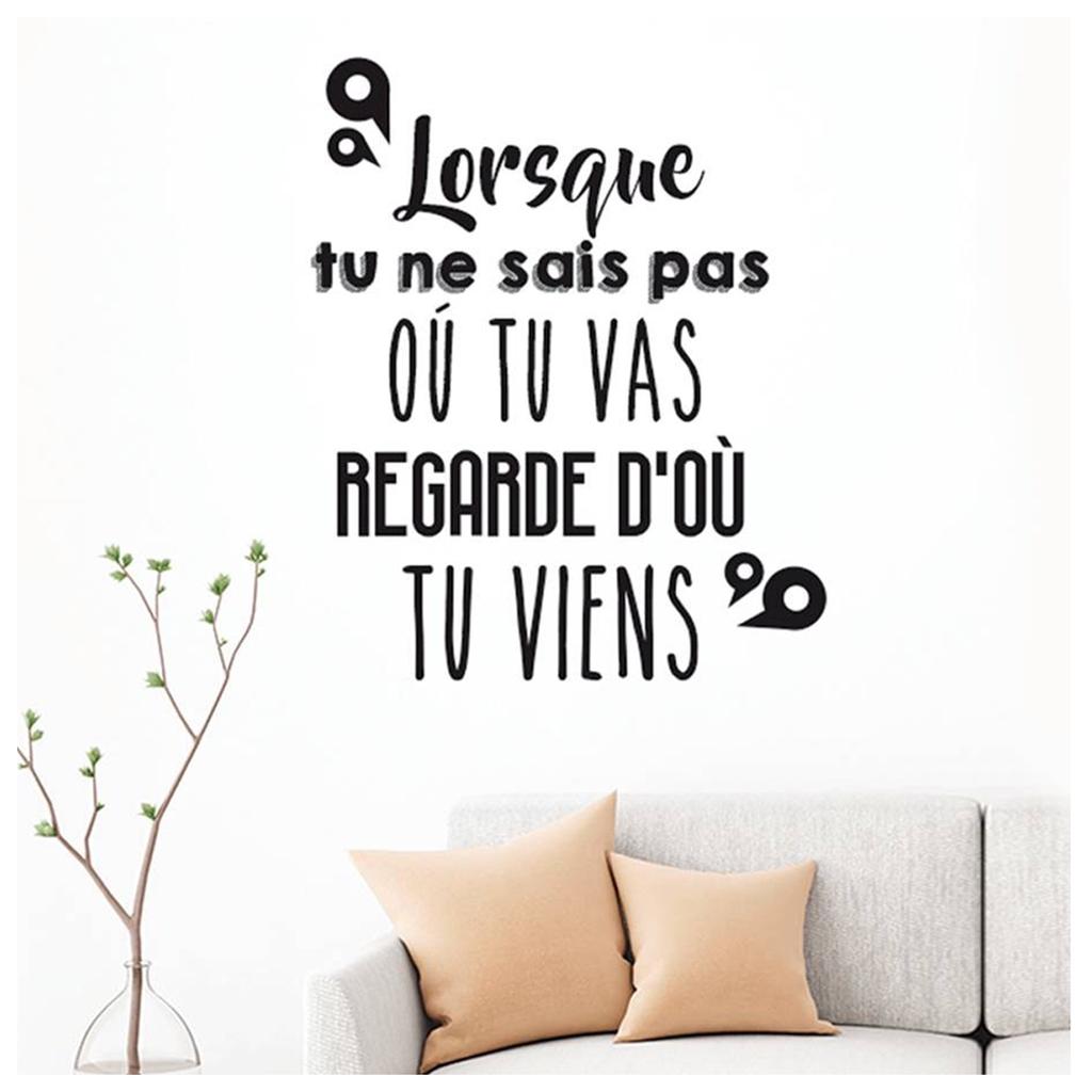 Les Trésors De Lily [P2737] - Sheet of Stickers 'Messages' ('When You Don't Know Where You're Going, Look Where You Come From') - 50x70 Cm