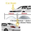 2PCS Front Hood & Rear Trunk (82mm & 74mm) Badge Emblem 51148132375