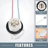 Car Light Socket Wire Harness Pigtail Socket 19258649 LS94 645-607 Daytime Running Lights Turn Signal Lamp Brake Light Socket for 3157 4114 4157