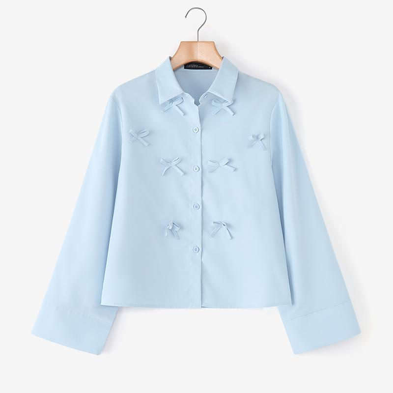 ZANZEA Women Turn Down Collar Loose Casual Btton Blouse