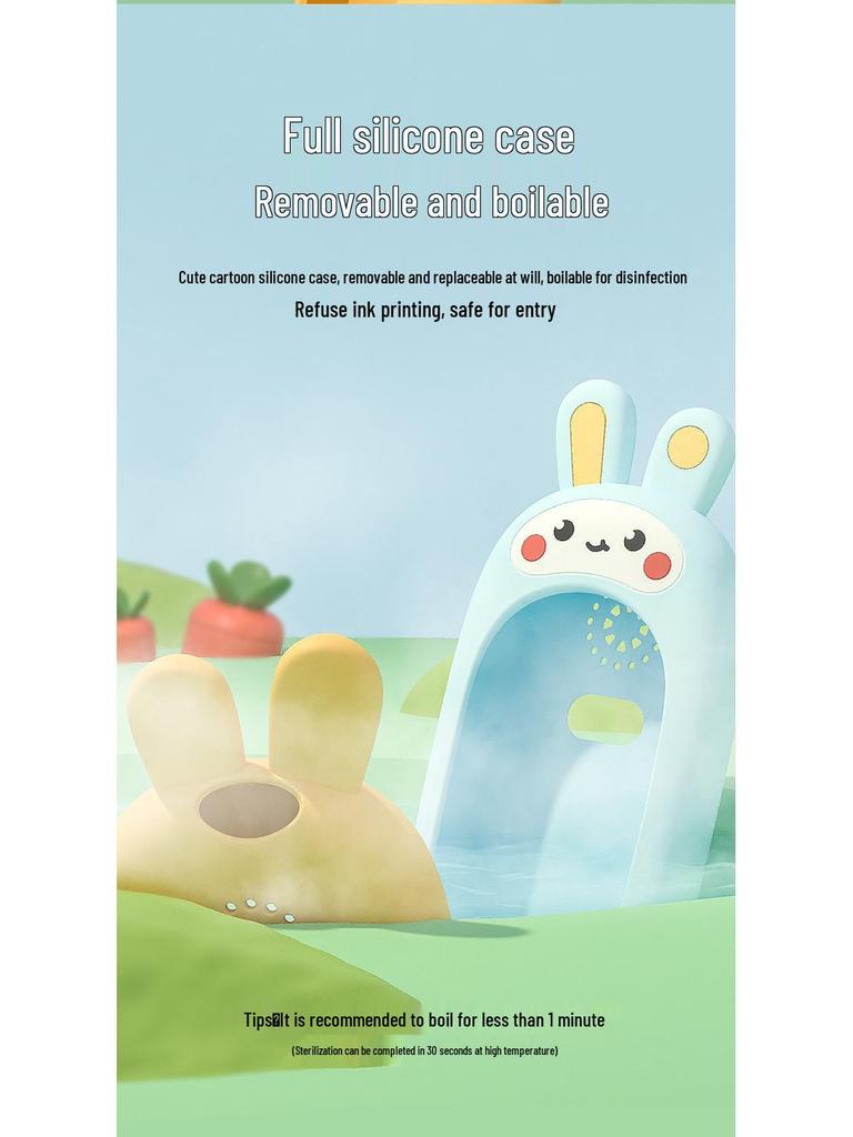Baby Soothing Music Phone Toy with Bite-Safe Silicone Case, for Early Education, 0-12 Months