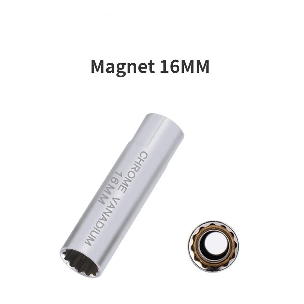 Universal-Zündkerzenstecker Zündkerzenschlüssel magnetische Schrapnell-Zündkerzen-Demontage automatisches Reparaturwerkzeug 12/14/16 mm