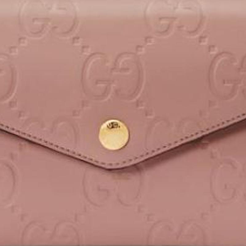 Gucci Double G Logo Adjustable Shoulder Strap Magnetic Closure Leather Crossbody Bag Super Mini Women bags Pink 772794-AAC1Q-5820