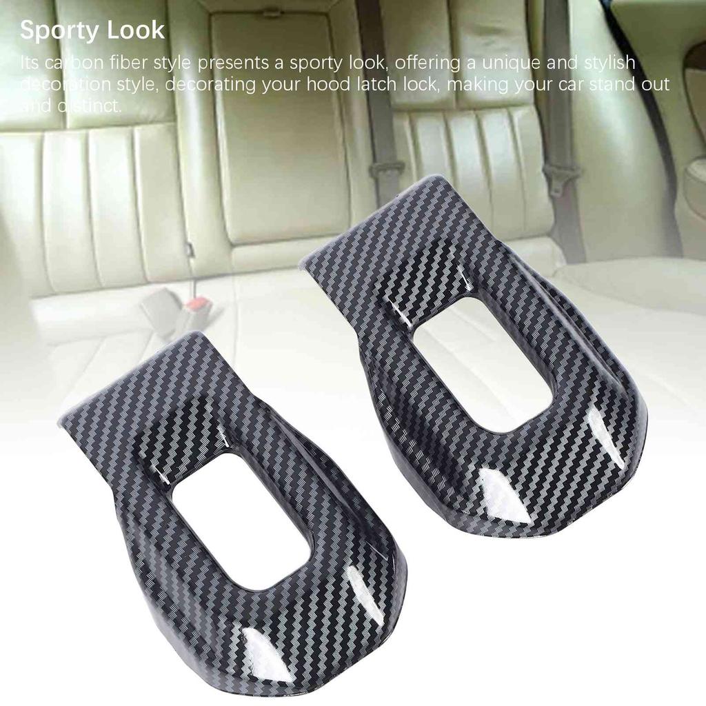 1 Para Zatrzask Maska Zamek Zaczep Pokrywa Wspornik Styl Włókna Węglowego Odporny na Blaknięcie Odporny na Zarysowania Sportowy