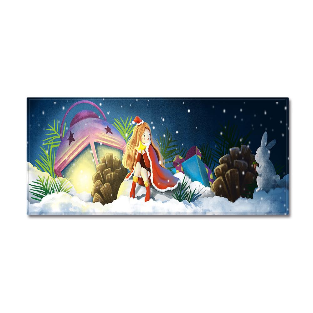 Christmas Kitchen Sand Carpet Doormat Long Floor Mat