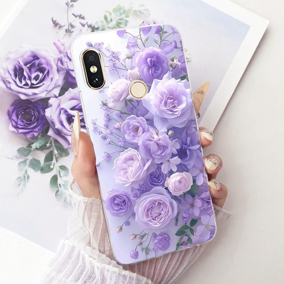 For Xiaomi Redmi Note 6 Pro Case Luxury Butterfly Tree Painted Cover Soft Silicone Case For Xiaomi Mi A2 Lite Redmi 6 Pro Fundas