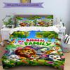 Animal Family Adventure Print 3Pcs Bedding Setduvet Cover With 2 Bedropillowcase Home Birthday Gift