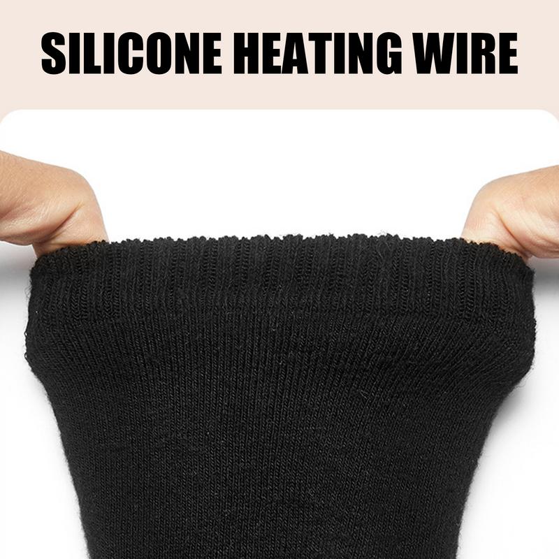 Electric Winter Heated Socks USB Fever Socks 55℃ Foot Warmer Heated Socks With Battery Foot Warmer Heating Socks Ski Winter