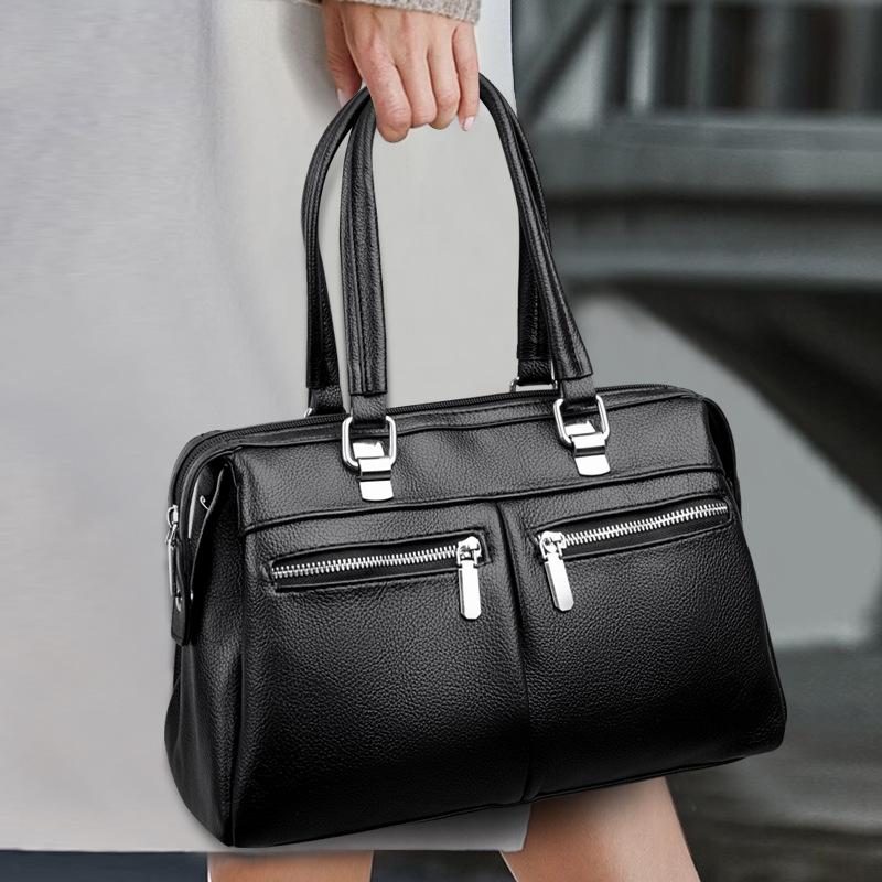 Soft-faced Handbag, Large Capacity, Versatile and Simple Single-shoulder Bag