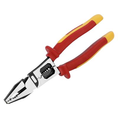 WISEPRO 1000V Strong Power Wire Stripping Electrical Insulated TPE Wire Bolt Cutter Pliers, Insulation, Pliers, Multi-Function, Pliers, 224mm, Pliers,