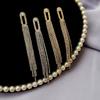 S925 Silver Needle Inlaid Diamond Long Tassel Earrings - Exaggerated European & American Style for Autumn/Winter Evenings