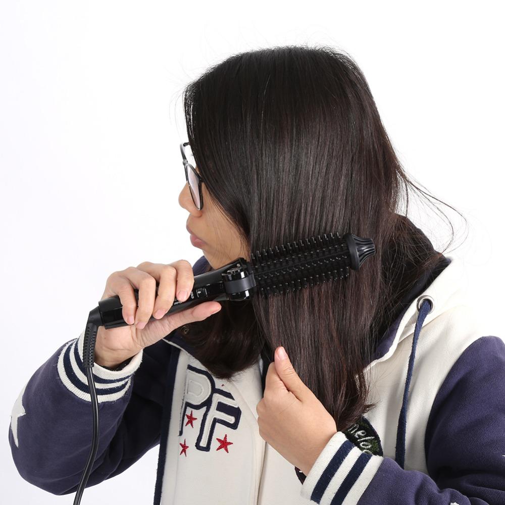 Foldable Design Hair Styling Tools US Plug Hot Air Brush Travel Hair Dryer Brush  For Women