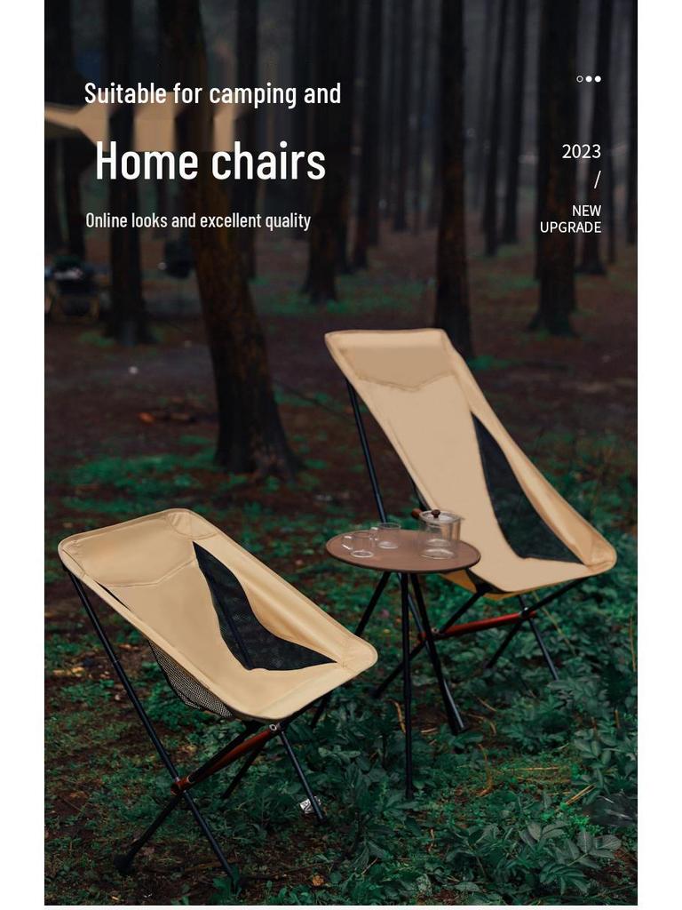 Ultralight Folding Aluminum Beach & Leisure Chair with Backrest