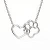 Hollow Cat Claw Love Necklace Female Ins Style Niche Design Sense Collarbone Chain Versatile Simple Korean Version Pendant Wholesale