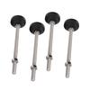 4PCS Leveling Feet Black Color Round Stable 100mm Height Adjustable Furniture Leveling Feet for