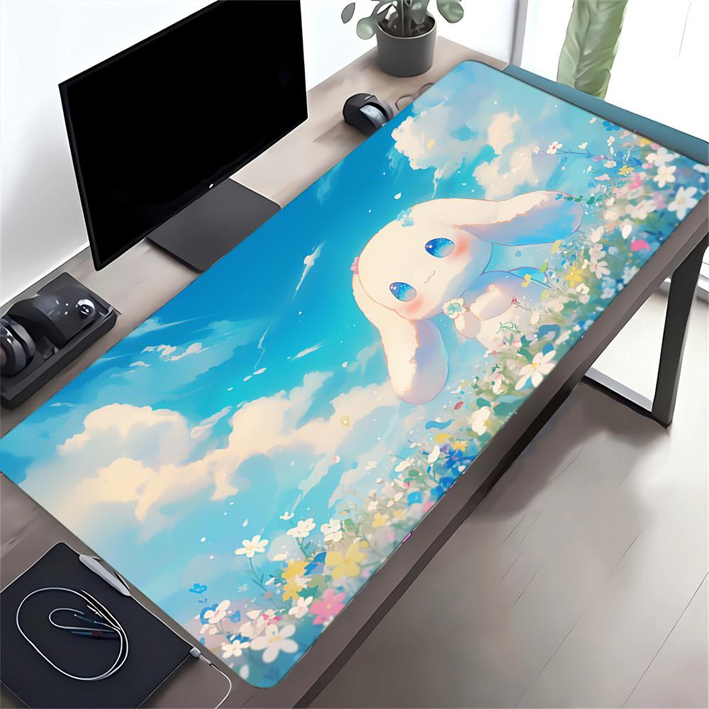 1pc Cinnamoroll Flower Field Dreamy SkyComputer Pad with Vibrant Game Machine Print, Mouse Pads for Desk0515013