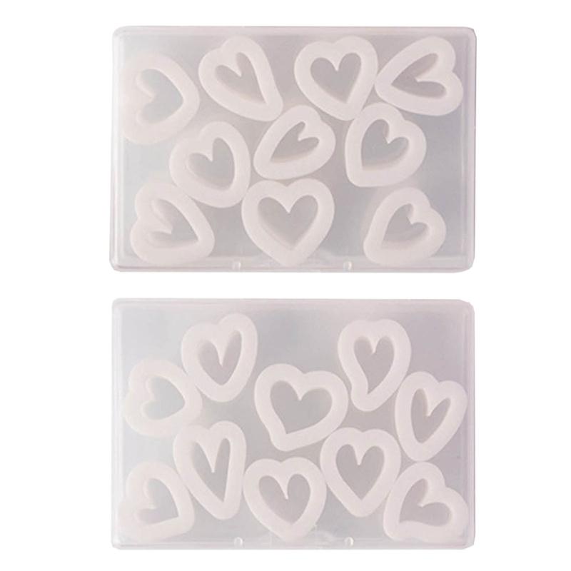 Heart Modelling Clay Earring Mold Mini Heart Earring Jewelry Ornament