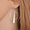 Geometric Circle Long Women's Metal Earrings Alloy Jewelry Accessories Party Gift