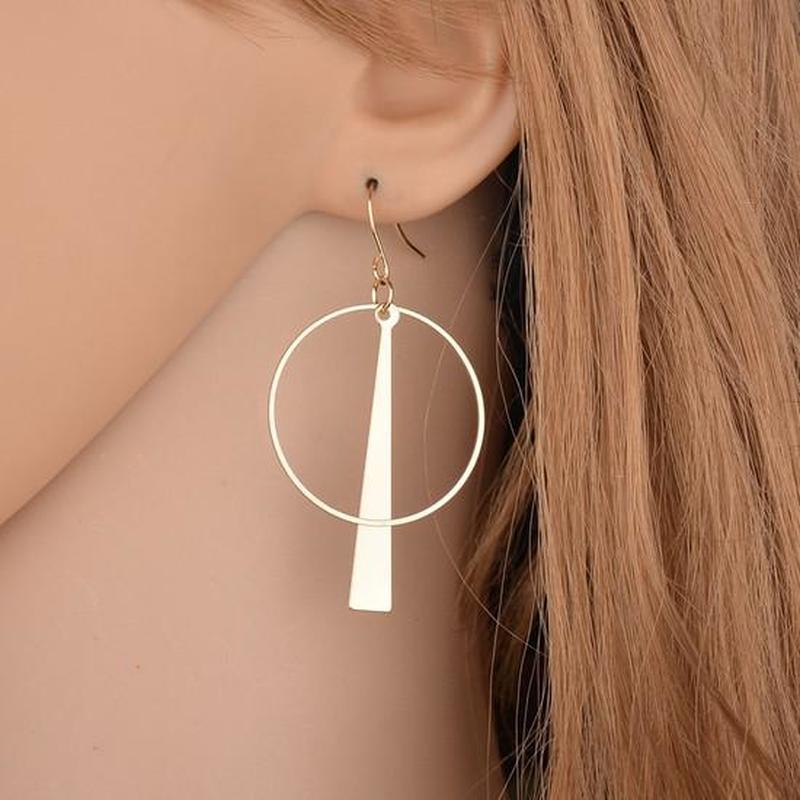 Geometric Circle Long Women's Metal Earrings Alloy Jewelry Accessories Party Gift