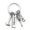 DIY Stainless Steel Father's Day Tool Keychain: Hammer, Screwdriver, Wrench - Perfect Gift for Dad