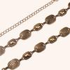 New  Carved Retro Waist Chain for Women's Metallic Elegant Classic
