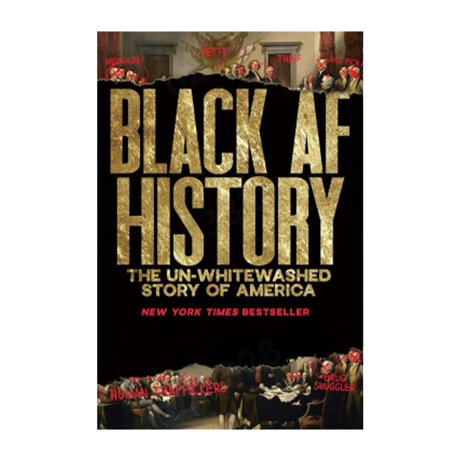 Black AF History Book African American Heritage Educational Reading Material High Contrast Cover Durable Paper A