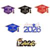 Elegant 2026 Commemorative Graduation Hat Lapel Pin With Smooth Enamel Finish Alloy Safety Corsage Brooch