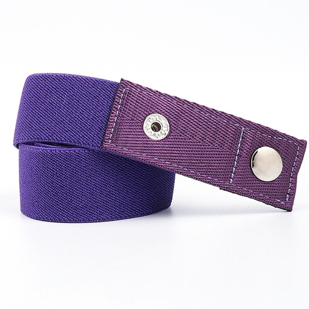 Fashion Lazy Elastic Waist Band Colorful Adjustable Buckle-Free Belts Seamless Elastic Belt For Women Men