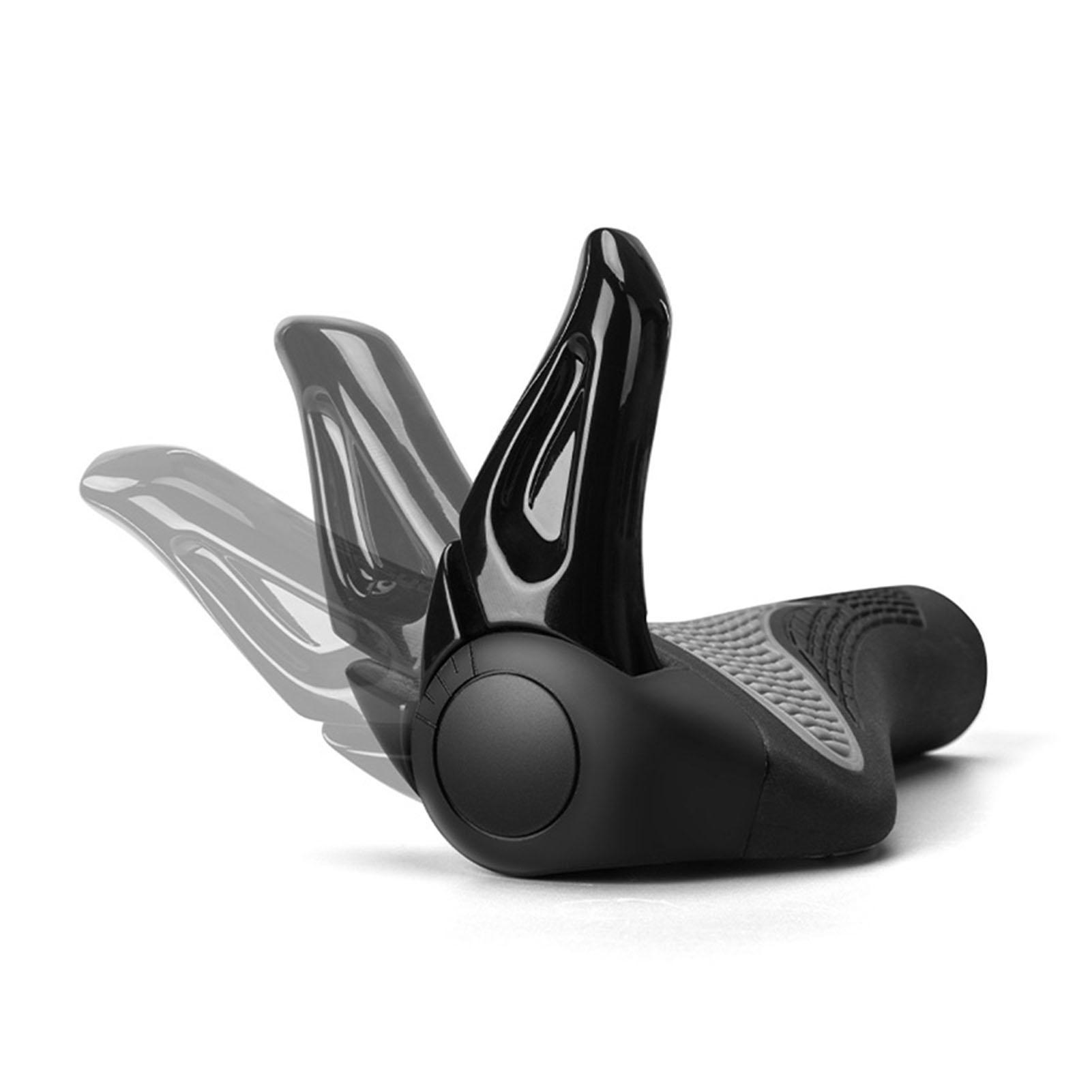 

Bicycle Handlebar Grips Aluminum Alloy Rubber Locking Clamps чёрный